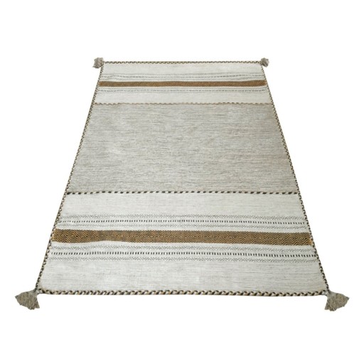 Covor din bumbac Floorita Antique Kilim, 70 x 140 cm, bej