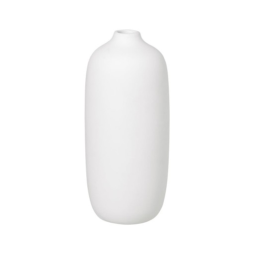 Vază din ceramică Blomus Ceola, înălțime 18 cm, alb