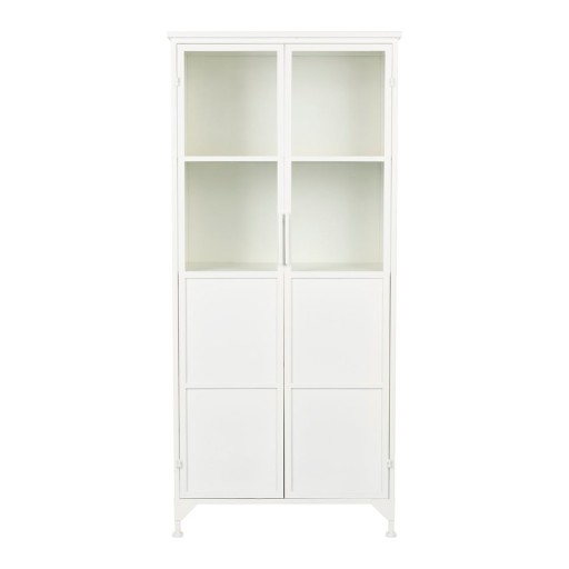 Vitrină albă din metal Miya – White Label