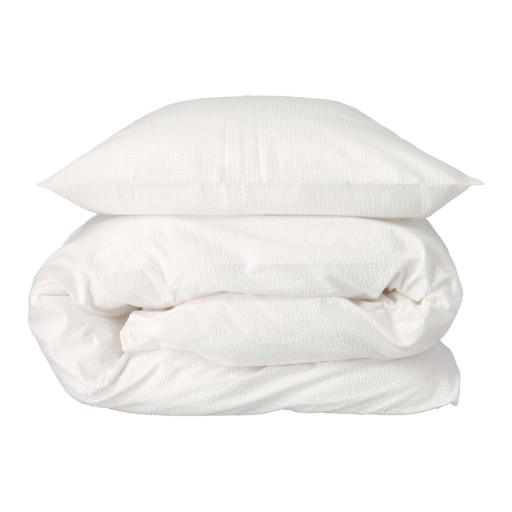 Lenjerie de pat din bumbac organic alb 200x140 cm Wave Optical - Södahl