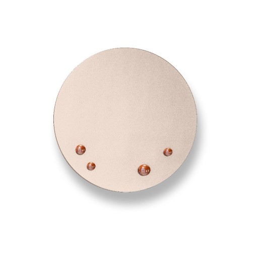 Oglindă de perete EMKO Dew, ø 42 cm, bronz