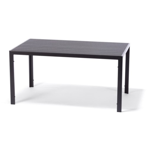 Masă de grădină cu blat artwood Bonami Selection Viking, 90 x 150 cm, negru