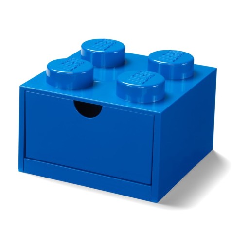 Cutie cu sertar pentru birou LEGO®, 15 x 16 cm, albastru