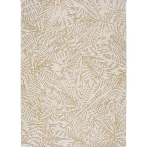 Covor de exterior Universal Hibis Leaf, 80 x 150 cm, bej