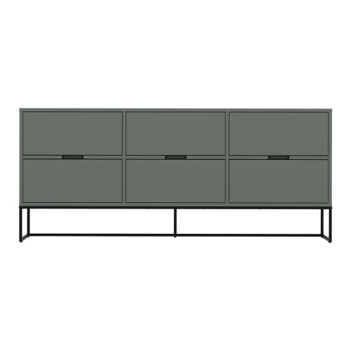 Comodă joasă gri-verde 176x76 cm Lipp - Tenzo