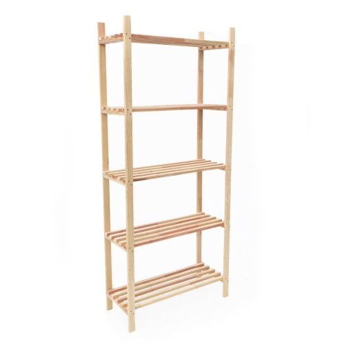 Etajeră în culoare naturală din lemn masiv de pin 80x170 cm – Bonami Essentials