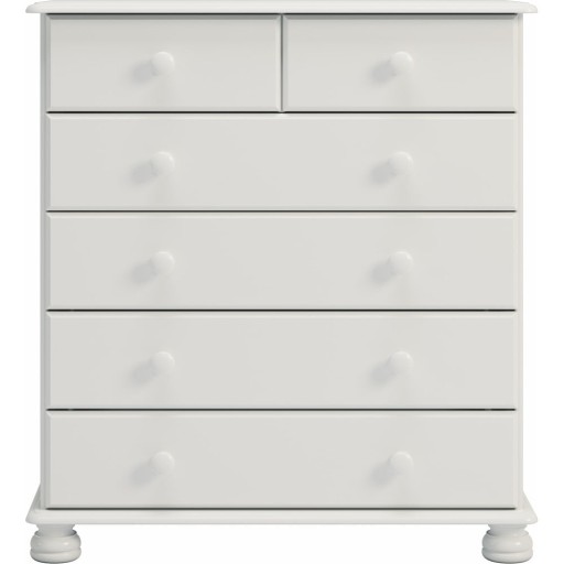 Comodă albă înaltă 82x90 cm Richmond - Tvilum