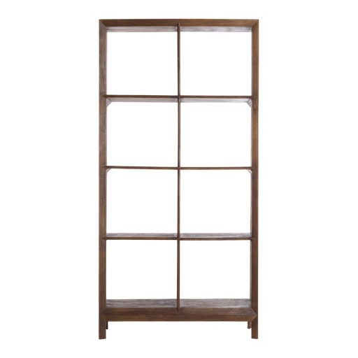 Bibliotecă în culoare naturală din lemn masiv de mango 95x190 cm Sondrio – Light & Living