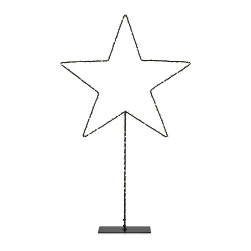 Decorațiune luminoasă neagră ø 30 cm cu model de Crăciun Alpha – Markslöjd