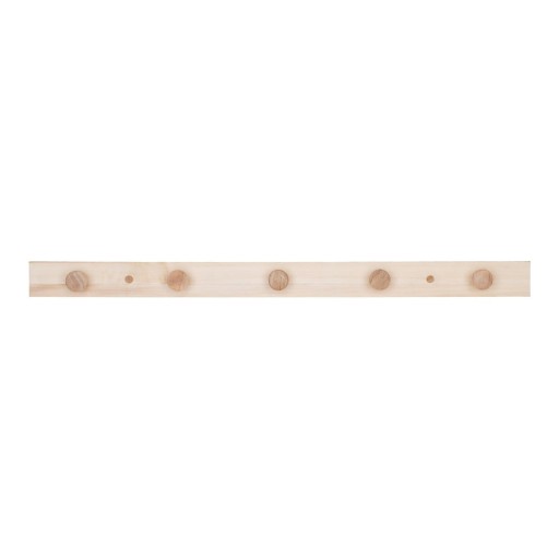 Cuier de perete în culoare naturală din lemn masiv de plop Abano – House Nordic