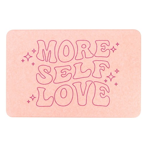Covoraș de baie roz deschis 39x60 cm More Self Love – Artsy Doormats