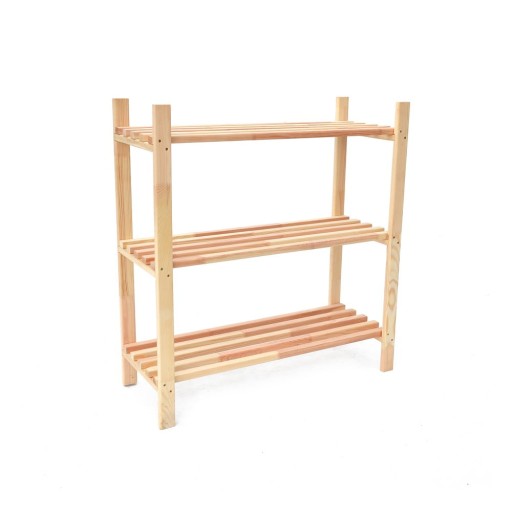 Etajeră în culoare naturală din lemn masiv de pin 75x80 cm – Bonami Essentials