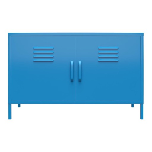 Dulap metalic albastru Novogratz Cache, 100 x 64 cm