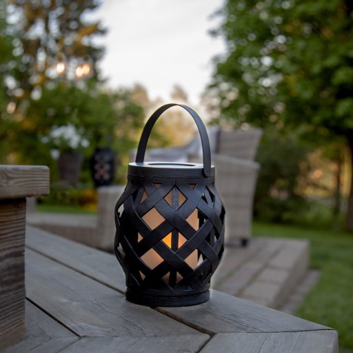 Felinar Star Trading Flame Lantern, înălțime 16 cm, negru