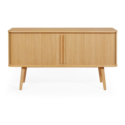 Comodă cu aspect de lemn de stejar Woodman Rove Tambour