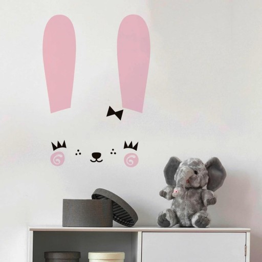 Set autocolante pentru perete Ambiance Cute Bunny