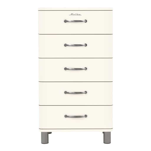 Comodă înaltă albă 60x111 cm Malibu - Tenzo