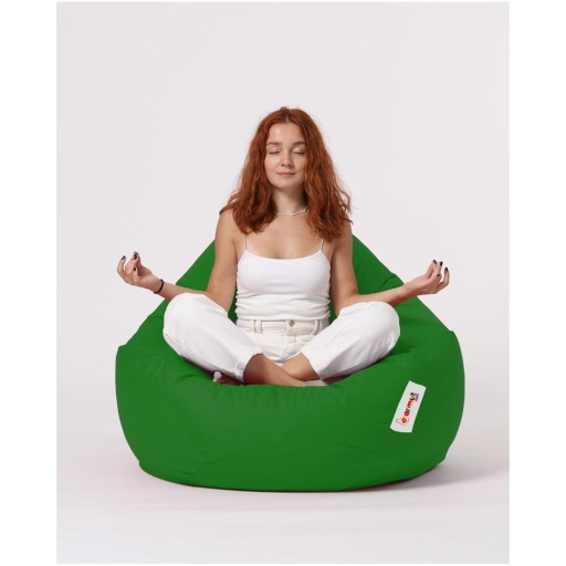 Fotoliu bean bag verde Premium – Floriane Garden