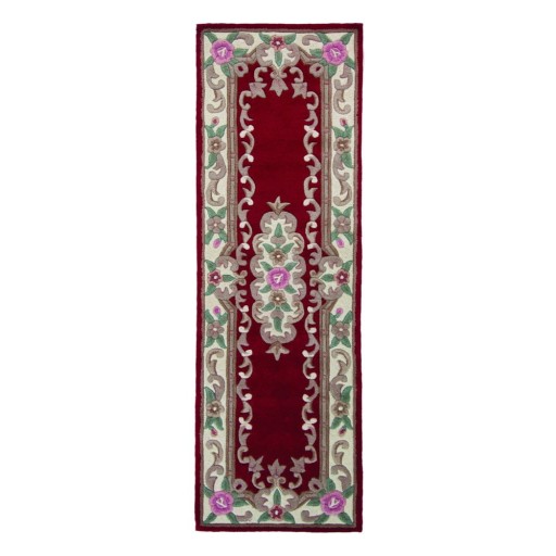 Covor din lână Flair Rugs Aubusson, 67 x 210 cm, roșu
