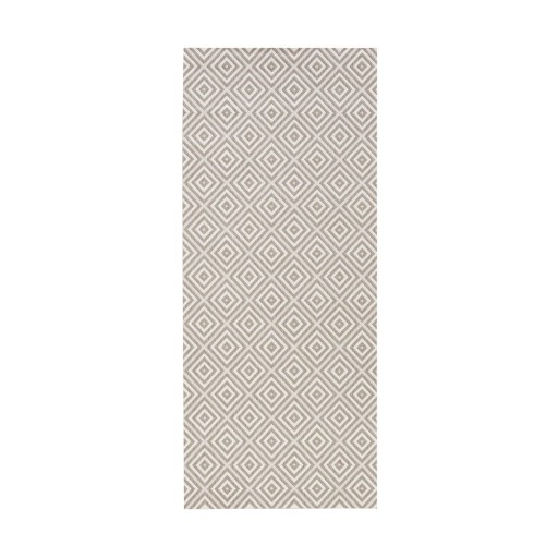 Covor de exterior NORTHRUGS Karo, 80 x 200 cm, gri