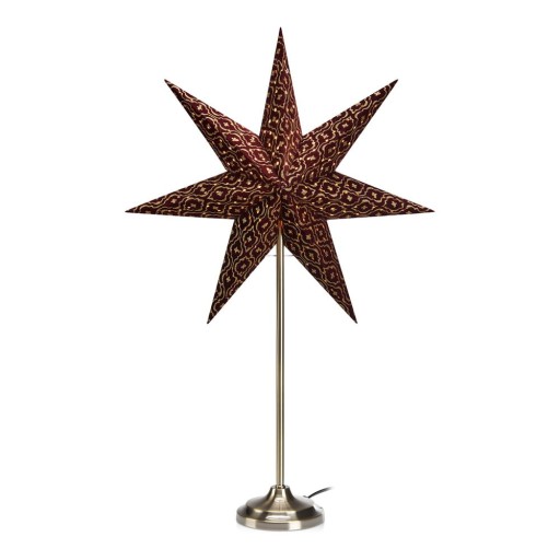 Decorațiune luminoasă burgundy ø 45 cm cu model de Crăciun Baroque – Markslöjd