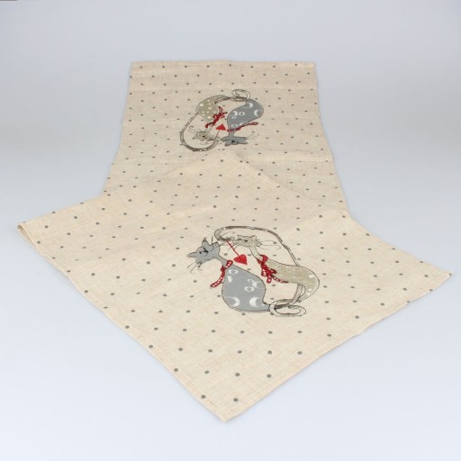 Traversă pentru masă Dakls Cats, 140 x 33 cm