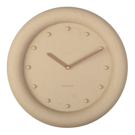 Ceas de perete Karlsson Petra, ø 30 cm, bej