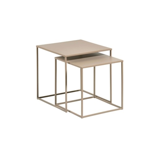 Măsuțe auxiliare 2 buc. din metal 40x40 cm Ank – Villa Collection