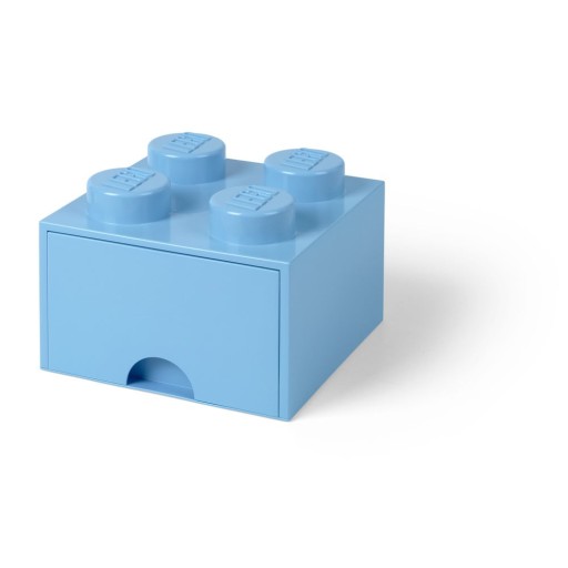 Cutie pătrată pentru depozitare LEGO®, albastru deschis