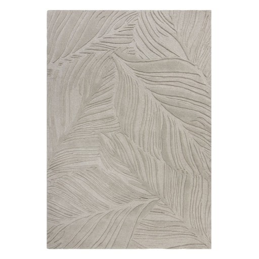 Covor din lână Flair Rugs Lino Leaf, 160 x 230 cm, gri