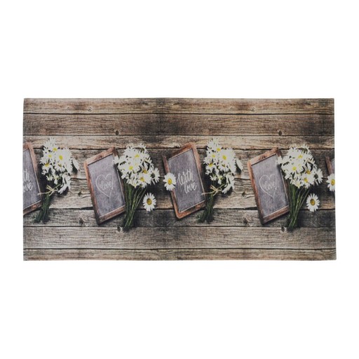 Covor tip traversă maro lavabil 60x240 cm Lavagna – Floorita