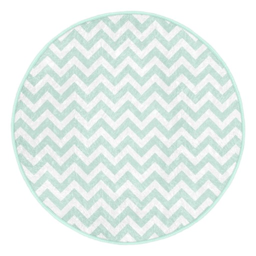 Covor rotund verde mentă lavabil adecvat și pentru aspiratoare robot ø 100 cm Comfort – Mila Home