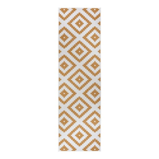Covor de exterior galben ocru-alb 80x250 cm Malta – NORTHRUGS