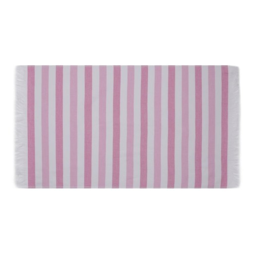 Prosoape de plajă roz 2 buc. din bumbac 70x140 cm Stripe – Foutastic