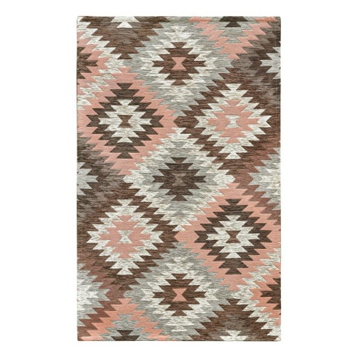 Covor tip traversă roz/maro lavabil 55x190 cm Avana Rosa – Floorita