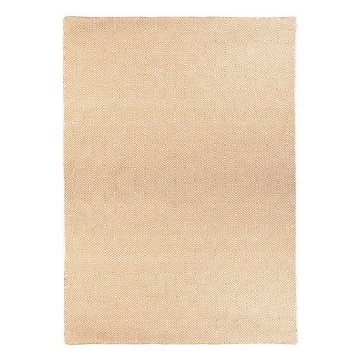 Covor reversibil pentru exterior din plastic reciclat Green Decore Solitaire, 120 x 180 cm, crem
