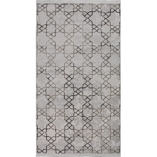 Covor gri lavabil 80x150 cm Kahve – Vitaus