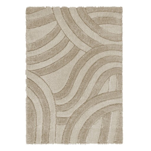 Covor bej handmade din fibre reciclate 120x170 cm Velvet – Flair Rugs