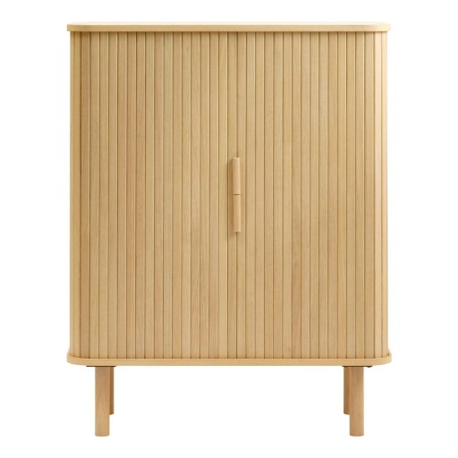 Dulap cu aspect de lemn de stejar cu ușă glisantă 113x90 cm Cavo – Unique Furniture