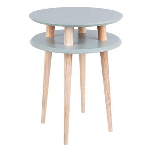 Măsuță auxiliară Ragaba UFO, Ø 45 cm, gri închis