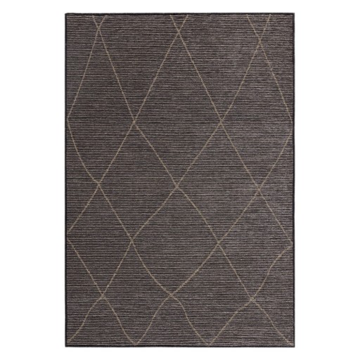 Covor gri închis din amestec de iută 200x290 cm Mulberrry – Asiatic Carpets