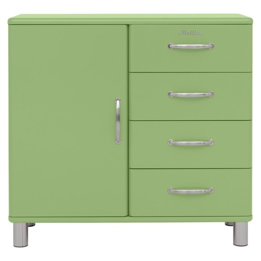 Comodă joasă verde 98x92 cm Malibu - Tenzo