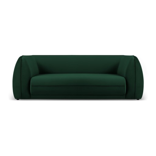 Canapea verde cu tapițerie din catifea 225 cm Lando – Micadoni Home