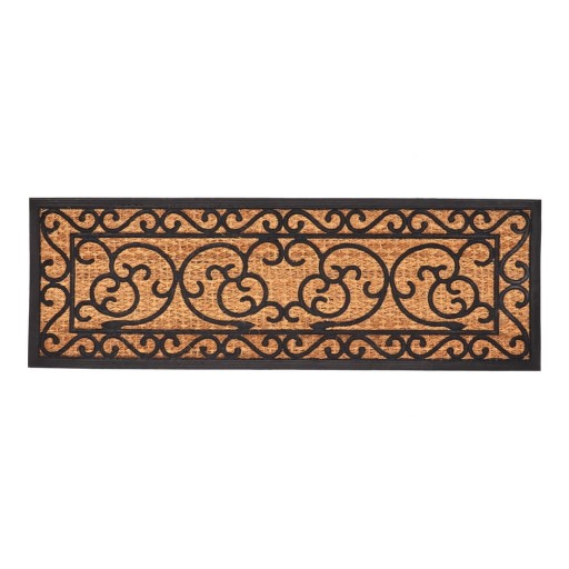 Covoraș de intrare din fibre de nucă de cocos 40x120 cm Ornament – Esschert Design