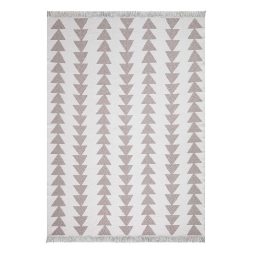 Covor din bumbac Oyo home Duo, 120 x 180 cm, alb-bej