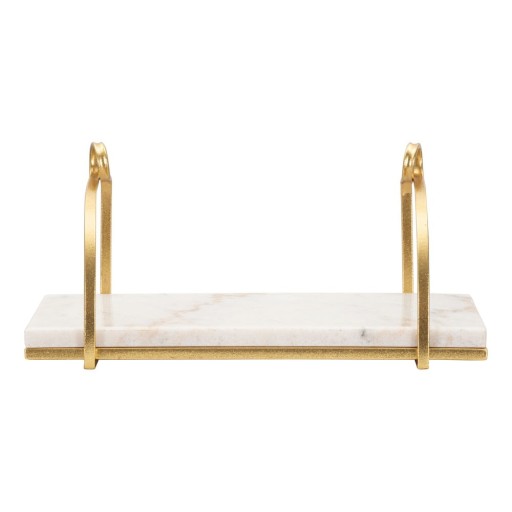 Raft alb/auriu din marmură 40 cm Marble – Mauro Ferretti