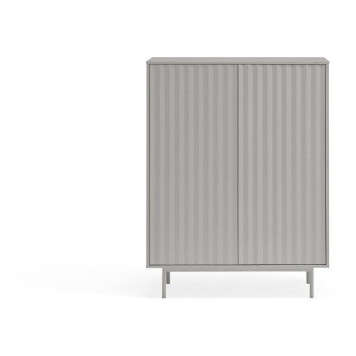 Comodă înaltă gri 97x130 cm Sierra - Teulat