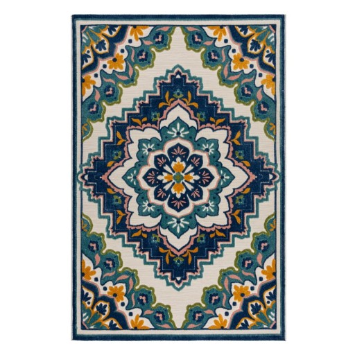 Covor de exterior albastru 200x290 cm Beach Floral – Flair Rugs