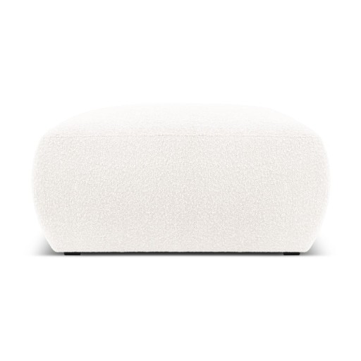 Taburet alb cu tapițerie din stofă bouclé Molino – Micadoni Home