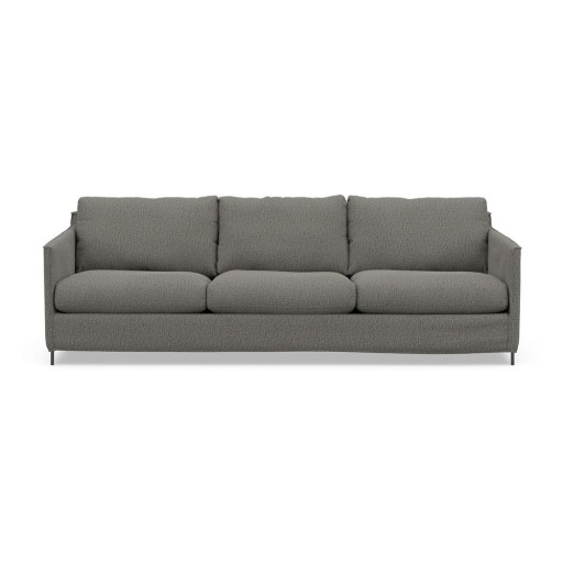 Canapea gri închis 248 cm Petito – Furninova